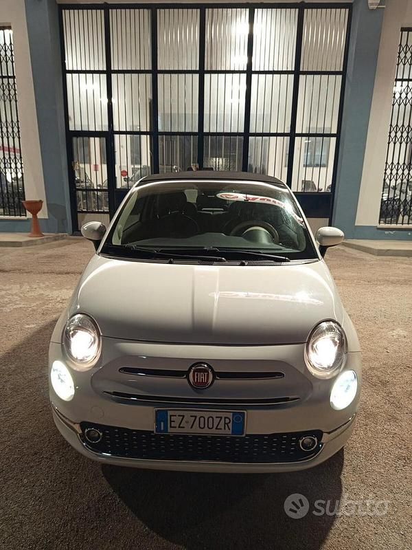Usata Fiat 500C Lounge 105 CV (77 kW) 2015 Bianco Cabrio