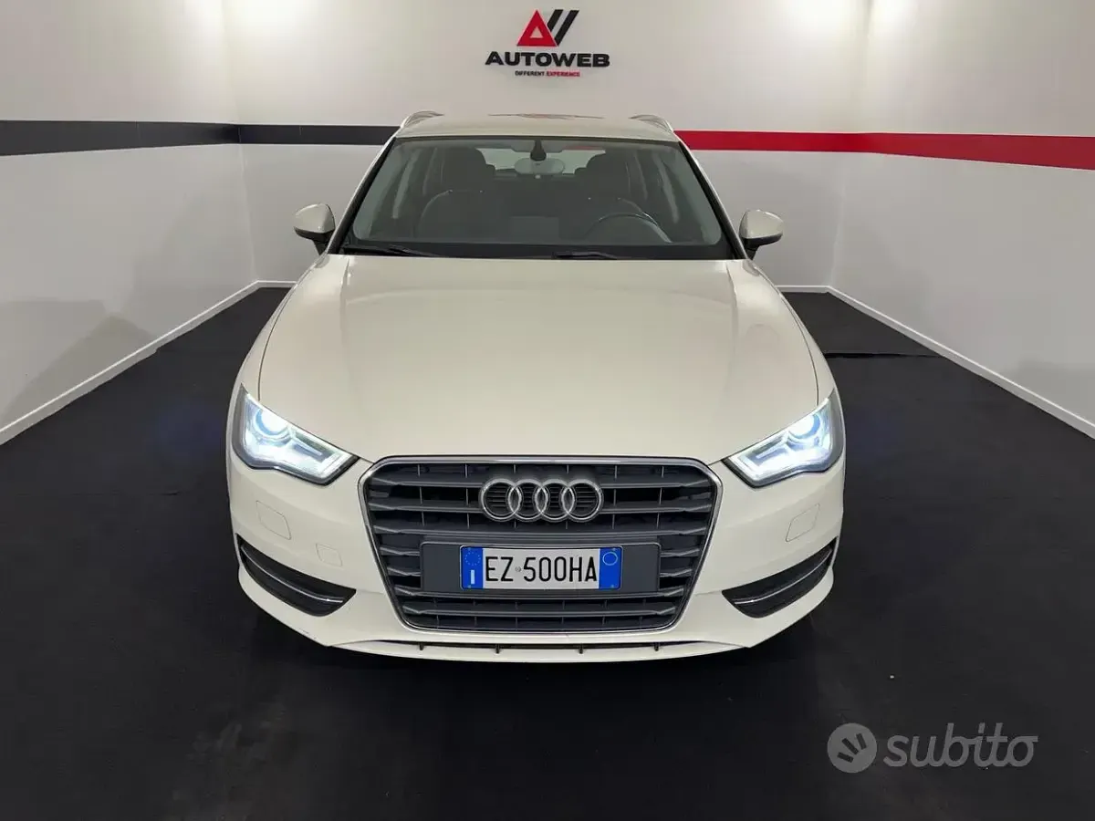 Usata Audi A3 Ambition 110 CV (80 kW) 2015 Bianco Berlina