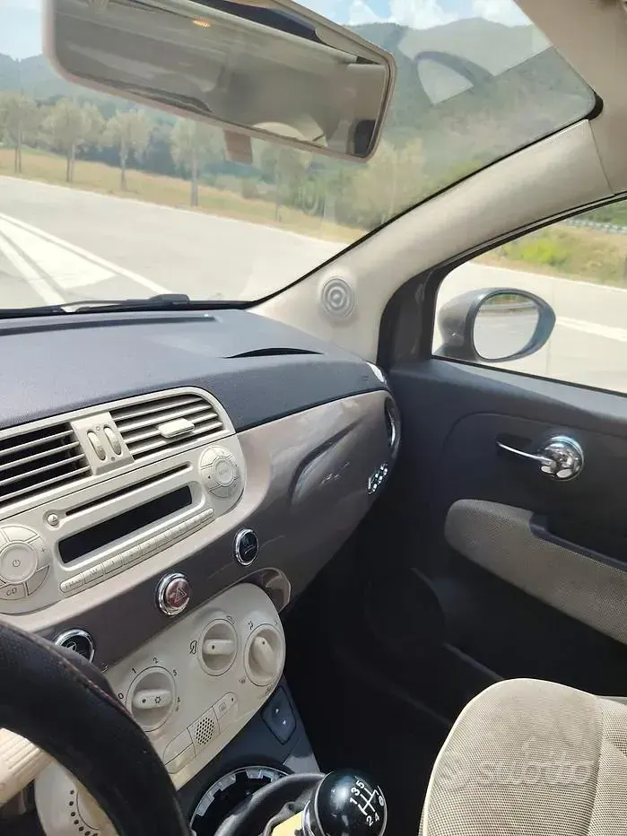 Usata Fiat 500 Pop 75 CV (55 kW) 2008 Marrone Utilitaria