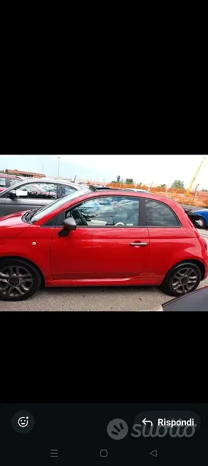 Usata Fiat 500 Sport 95 CV (69 kW) 2017 Rosso Cabrio
