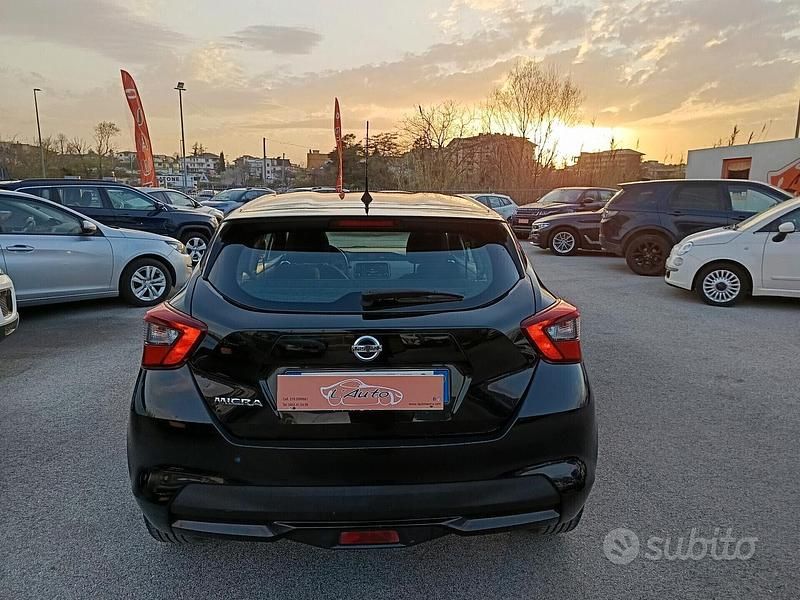 Usata Nissan Micra Acenta 71 CV (52 kW) 2017 Nero Utilitaria