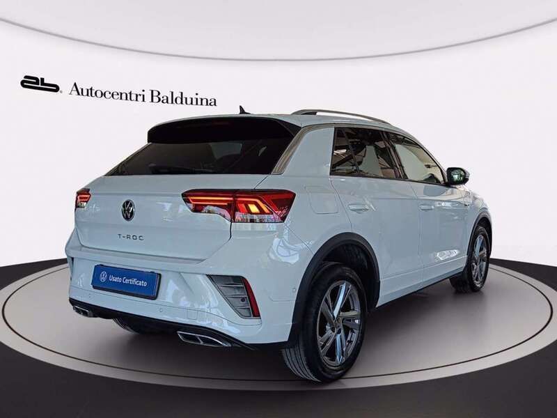 Usata VW T-Roc R-line 150 CV (110 kW) 2022 Bianco SUV