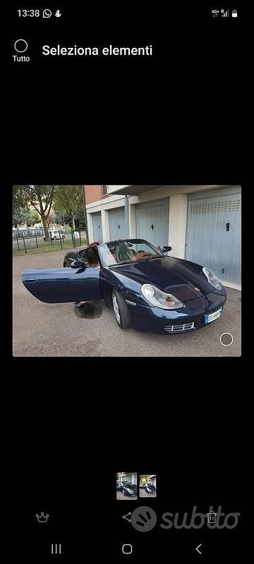 Usata Porsche Boxster 204 CV (150 kW) 1997 Blu Cabrio