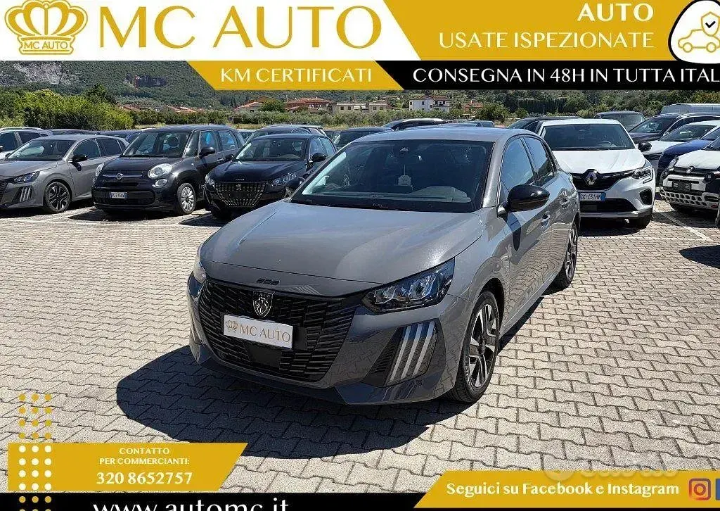 Usata Peugeot 208 Allure 101 CV (74 kW) 2025 Grigio scuro Utilitaria