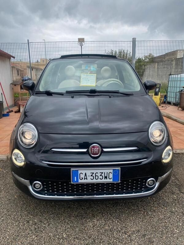 Usata Fiat 500 Dolcevita 69 CV (50 kW) 2017 Nero Cabrio