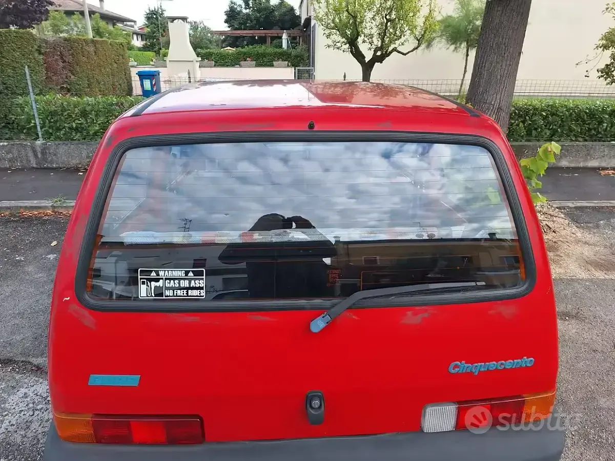 Usata Fiat 500 39 CV (28 kW) 1997 Rosso Berlina
