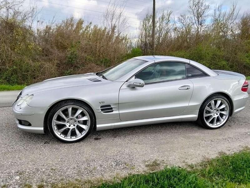Usata Mercedes SL500 AMG 306 CV (225 kW) 2002 Argento Cabrio