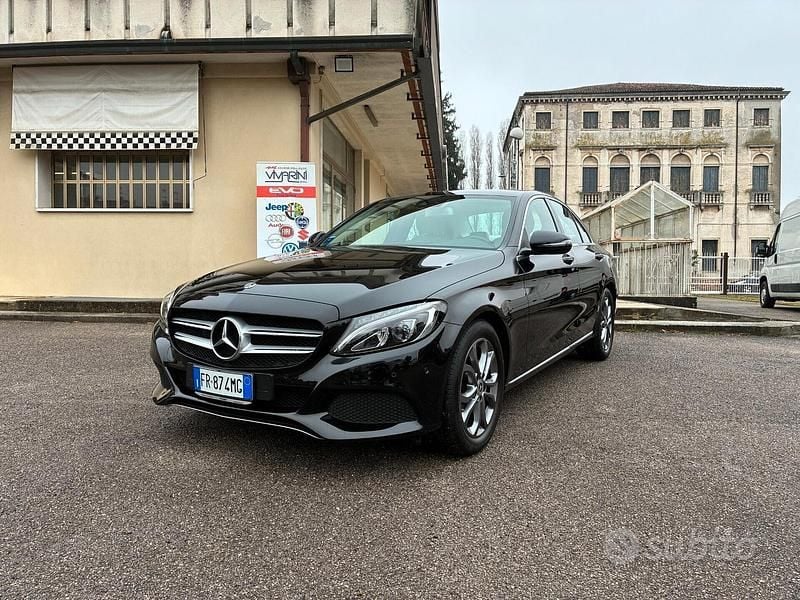 Usata Mercedes C180 Avantgarde 156 CV (114 kW) 2017 Nero Berlina