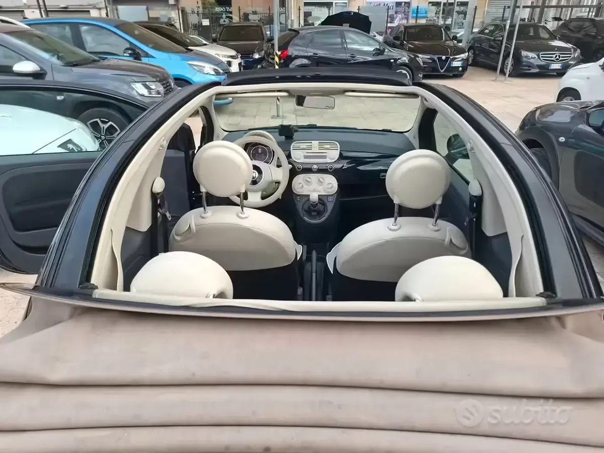 Usata Fiat 500C Lounge 69 CV (50 kW) 2015 Blu Cabrio