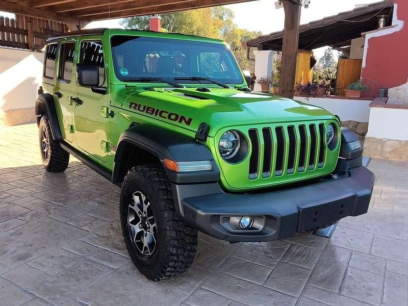 Usata Jeep Wrangler Unlimited Rubicon 200 CV (147 kW) 2018 Verde SUV