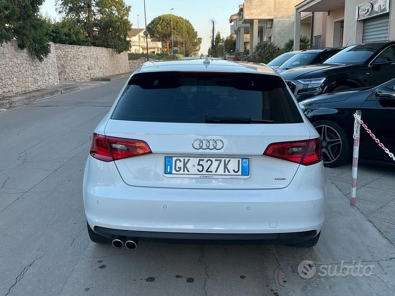 Usata Audi A3 Attraction 150 CV (110 kW) 2015 Bianco Berlina