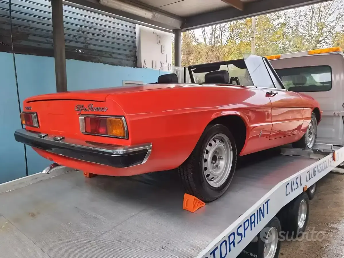 Usata Alfa Romeo Spider 1970 Rosso Cabrio