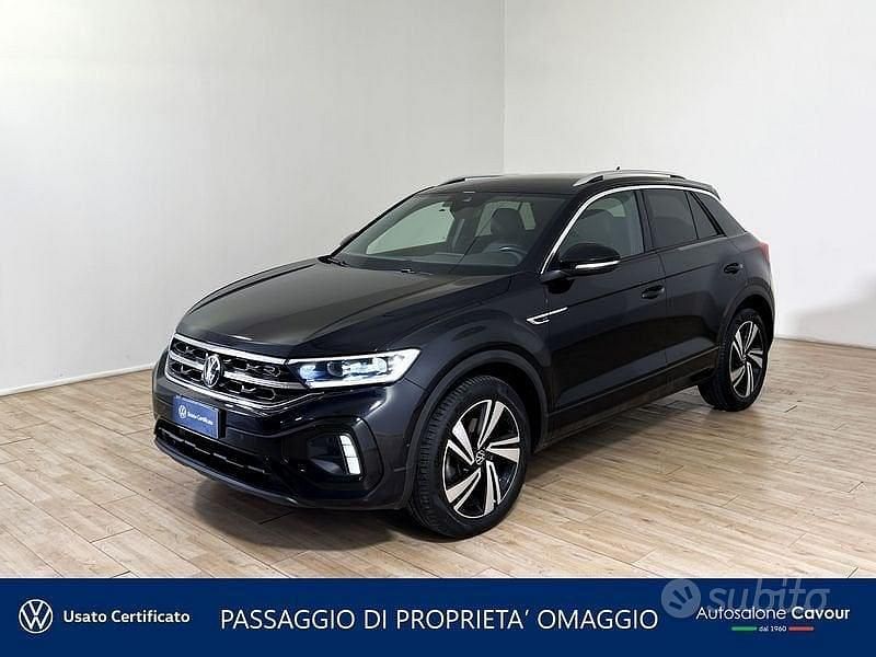 Usata VW T-Roc R-line 150 CV (110 kW) 2022 Nero SUV