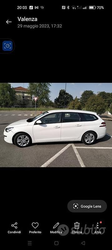 Bianco Usata 2014 Peugeot 308 Station wagon | 4900 € (Buon prezzo) - Immagine 1/4