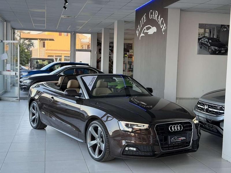 Usata Audi A5 Cabriolet S-line plus 177 CV (130 kW) 2013 Marrone Cabrio