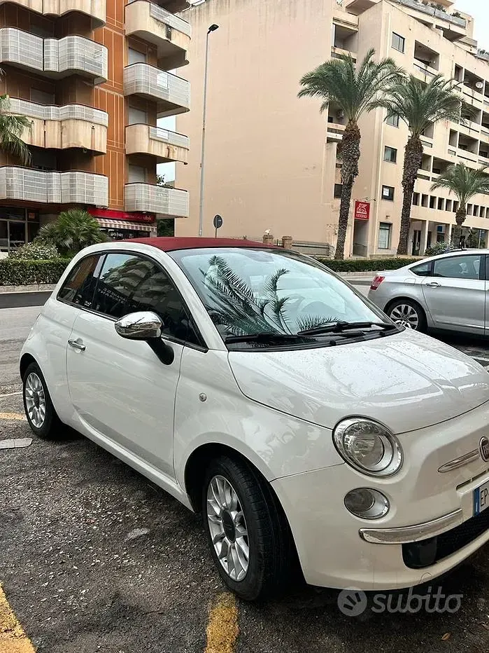 Usata Fiat 500 69 CV (50 kW) 2013 Bianco Cabrio