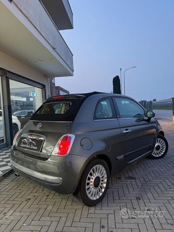 Usata Fiat 500C Lounge 69 CV (50 kW) 2015 Grigio Cabrio