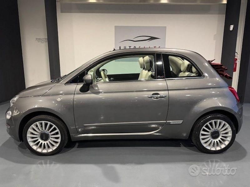 Usata Fiat 500C Lounge 69 CV (50 kW) 2018 Grigio scuro Cabrio