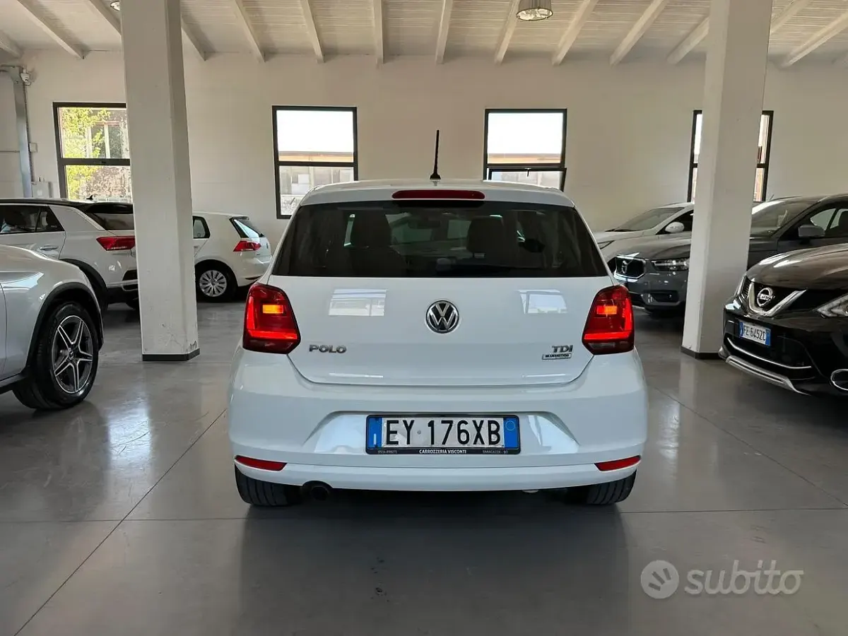 Usata VW Polo 90 CV (66 kW) 2015 Bianco Berlina