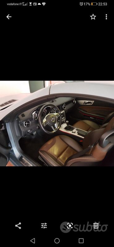 Grigio Usata 2011 Mercedes SLK200 Cabrio | 15.500 € (Ottimo prezzo) - Immagine 1/4