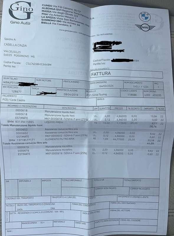 Usata BMW 520 Luxury Line 190 CV (139 kW) 2019 Station wagon