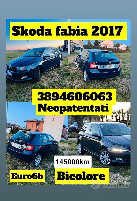 Blu Usata 2017 Skoda Fabia Tre volumi | 5900 € - Immagine 1/4