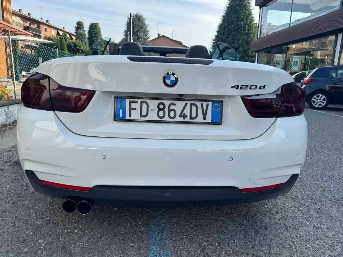 Usata BMW 420 Cabriolet M Sport 184 CV (135 kW) 2015 Bianco Cabrio