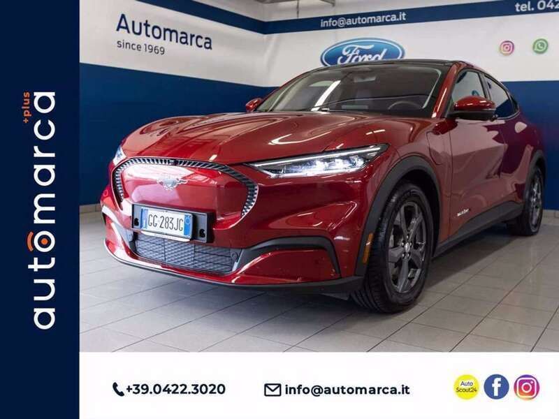 Rosso Usata 2021 Ford Mustang Mach-E Extended Range SUV | 31.990 € (Buon prezzo) - Immagine 1/4