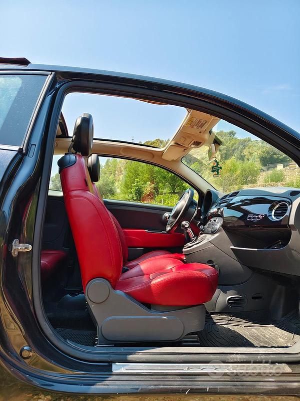 Usata Fiat 500 69 CV (50 kW) 2012 Nero Cabrio