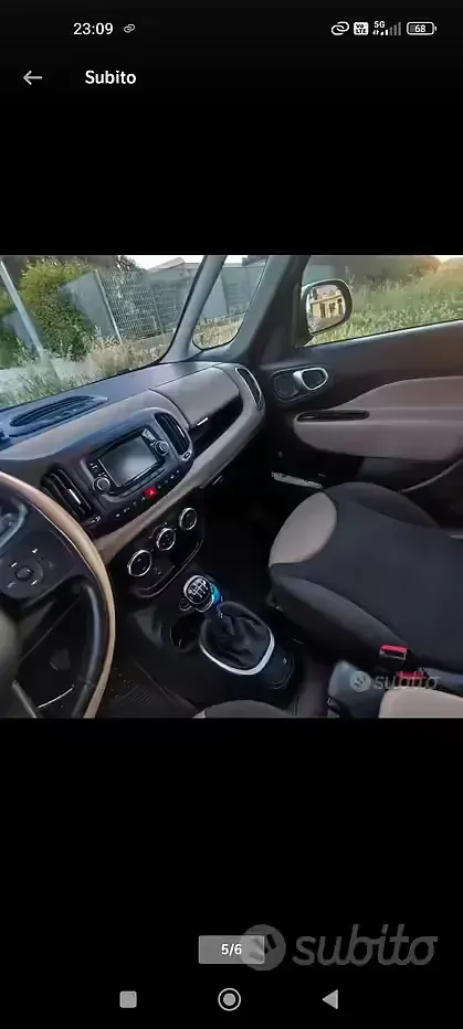 Usata Fiat 500L 105 CV (77 kW) 2014 Verde Monovolume
