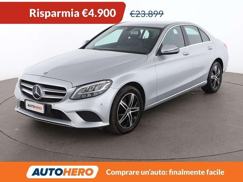 Usata Mercedes C180 122 CV (89 kW) 2019 Argento Berlina