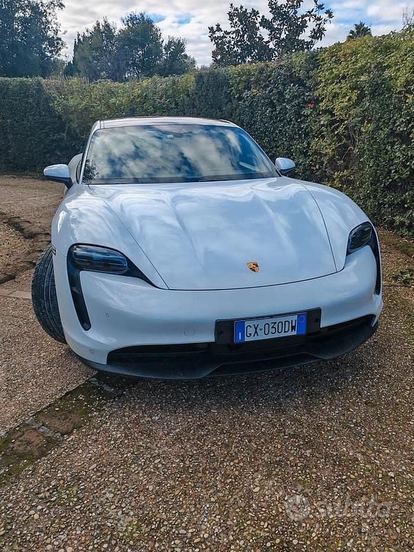 Usata Porsche Taycan 4S 400 kW (544 CV) 2021 Bianco Berlina