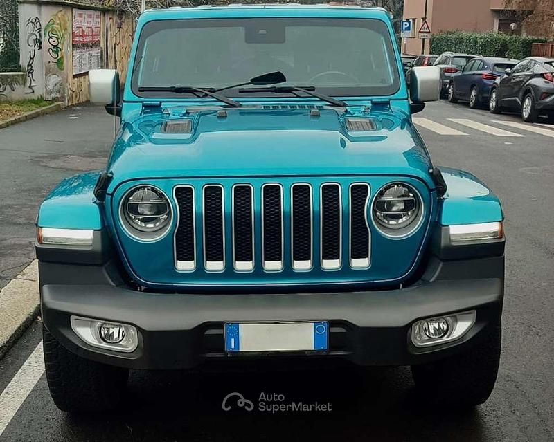 Usata Jeep Wrangler Overland 272 CV (200 kW) 2021 Blu SUV