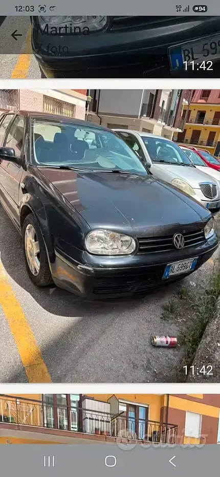 Usata VW Golf IV 110 CV (80 kW) 2000 Nero Berlina