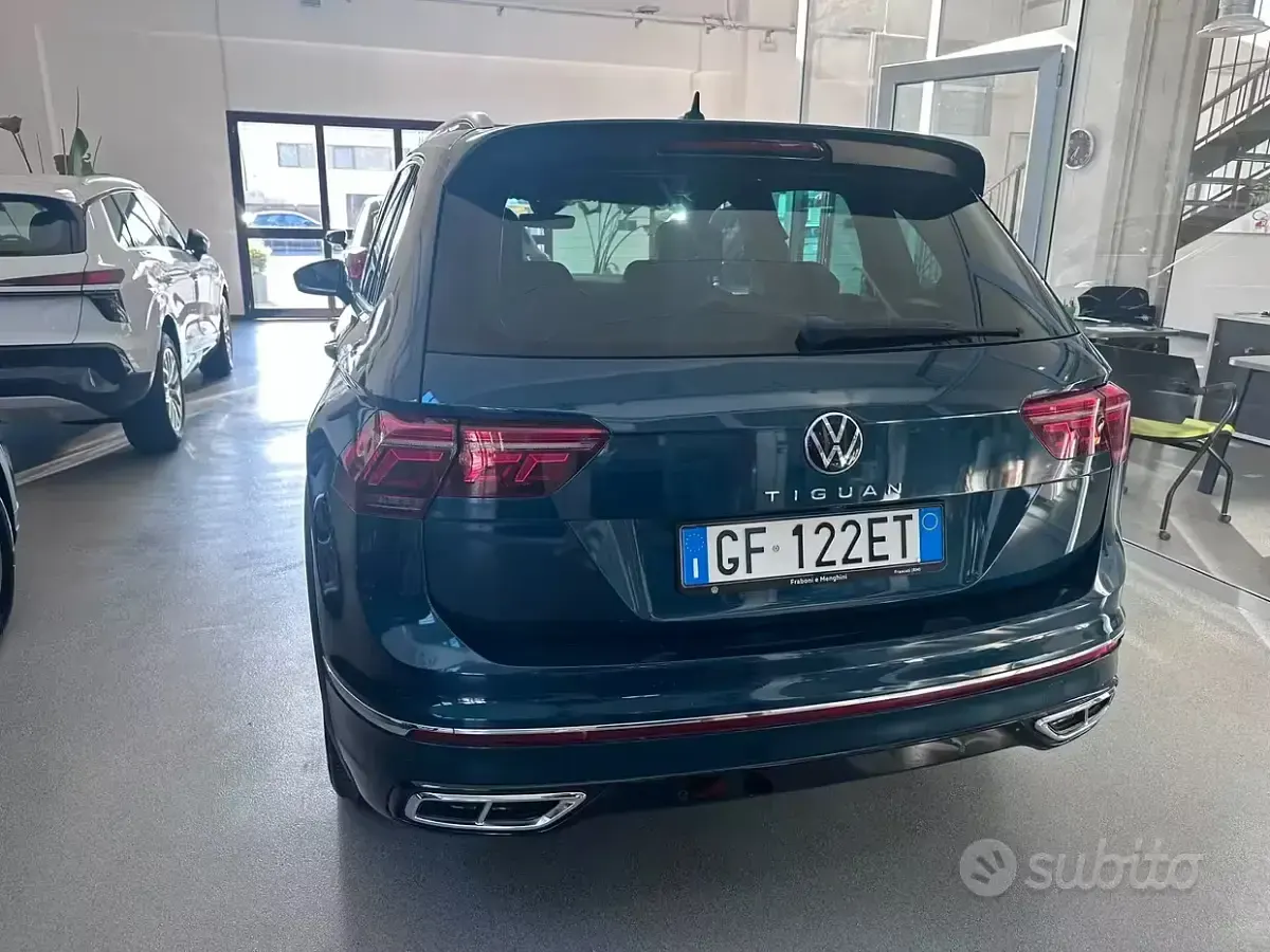 Usata VW Tiguan R-line 150 CV (110 kW) 2021 Blu SUV