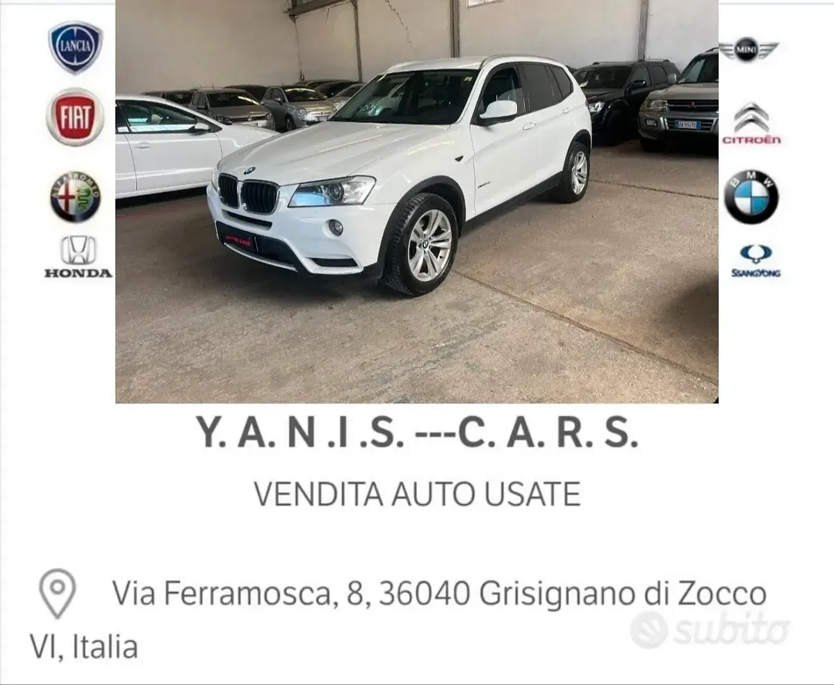 Usata BMW X3 184 CV (135 kW) 2012 Bianco SUV
