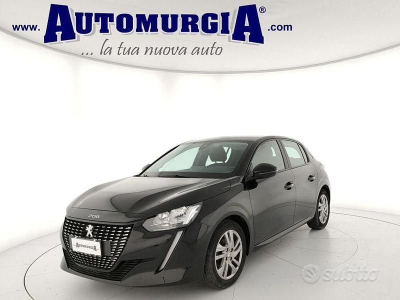 Usata Peugeot 208 Active 75 CV (55 kW) 2020 Nero Utilitaria