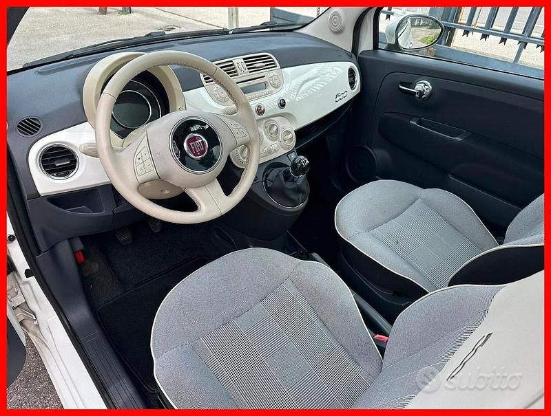 Usata Fiat 500 Lounge 69 CV (50 kW) 2016 Bianco Berlina