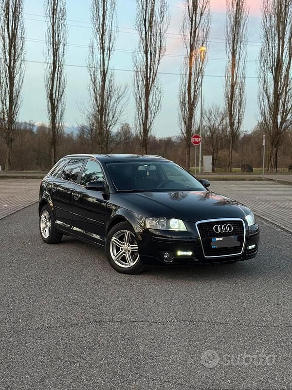Usata Audi A3 Sportback Ambiente 105 CV (77 kW) 2006 Nero Utilitaria