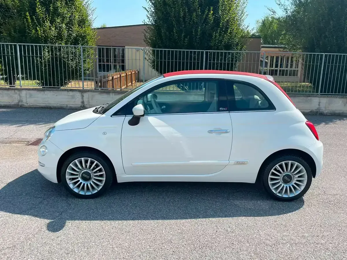 Usata Fiat 500C Lounge 69 CV (50 kW) 2019 Bianco Cabrio
