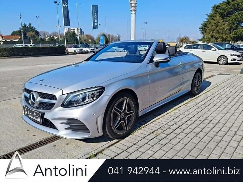 Usata Mercedes C200 Premium 184 CV (135 kW) 2019 Argento Cabrio