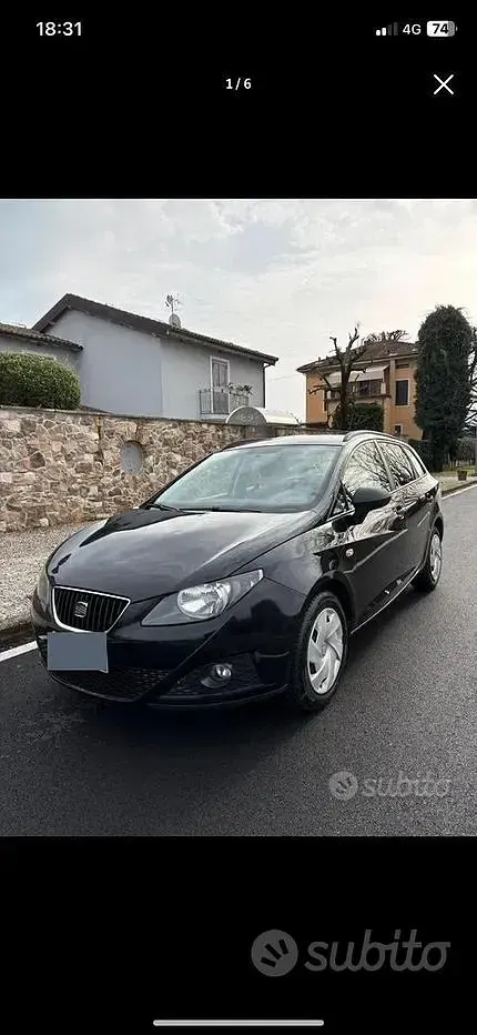 Usata Seat Ibiza ST 75 CV (55 kW) 2012 Nero Station wagon