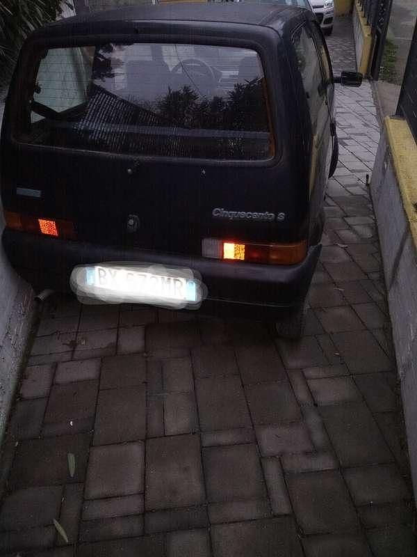 Usata Fiat Cinquecento 39 CV (28 kW) 1998 Nero Utilitaria