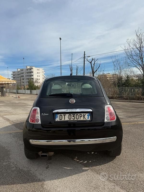 Usata Fiat 500 Lounge 69 CV (50 kW) 2009 Nero Cabrio