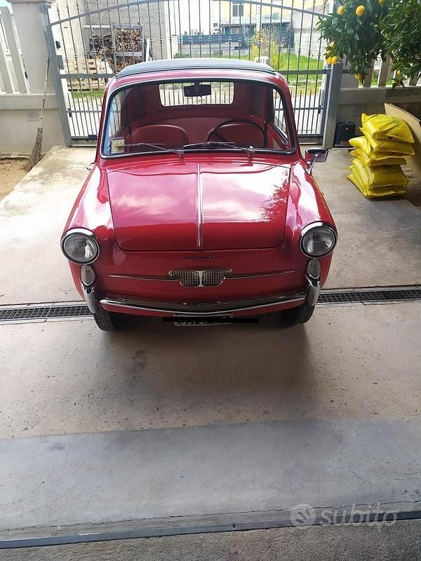Usata Autobianchi Bianchina 1960 Rosso Utilitaria
