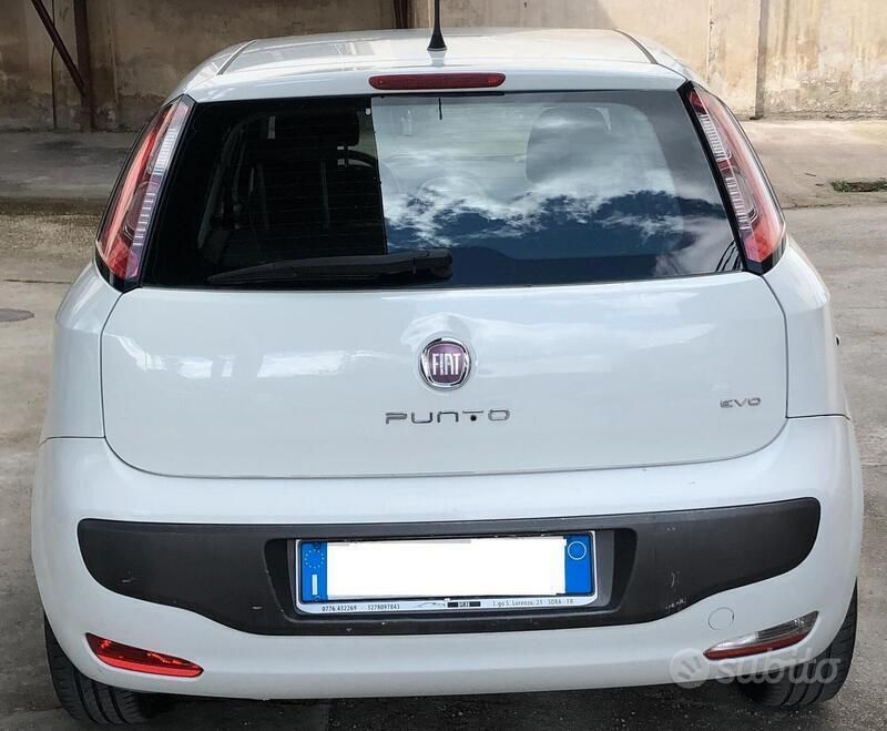 Usata Fiat Punto Lounge 75 CV (55 kW) 2012 Bianco Utilitaria