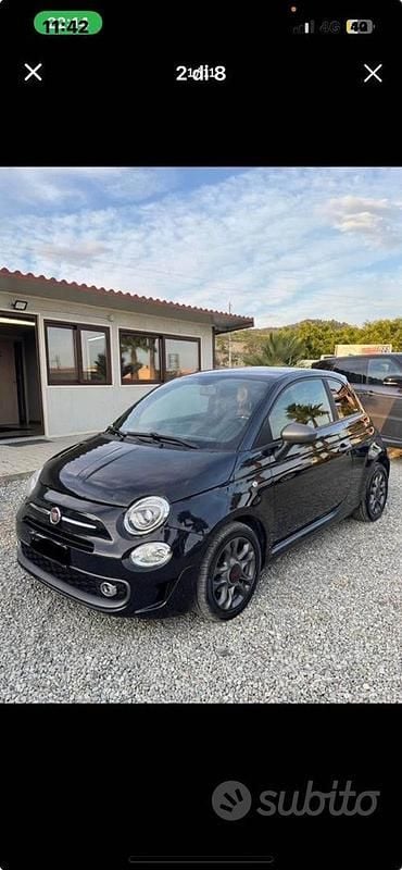 Usata Fiat 500S S 95 CV (69 kW) 2018 Nero Berlina