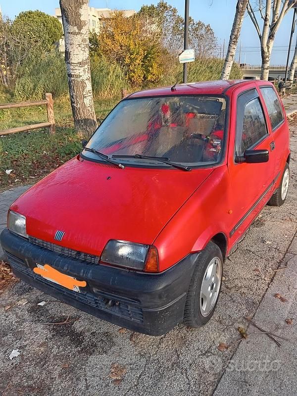 Usata Fiat Cinquecento 1998 Rosso Utilitaria