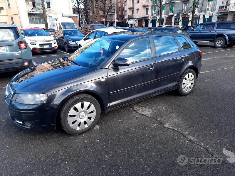 Usata Audi A3 105 CV (77 kW) 2007 Nero Utilitaria