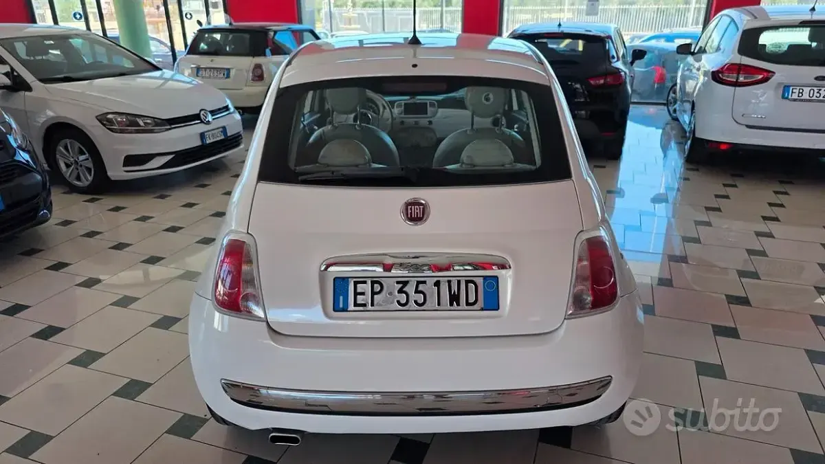 Usata Fiat 500 Lounge 69 CV (50 kW) 2013 Bianco Berlina